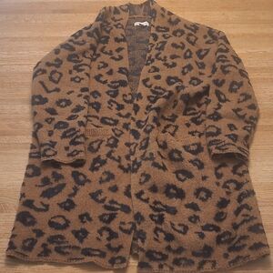 Knox Rose Brown and Black Animal Print Jacket